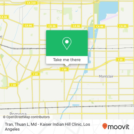 Tran, Thuan L, Md - Kaiser Indian Hill Clinic map