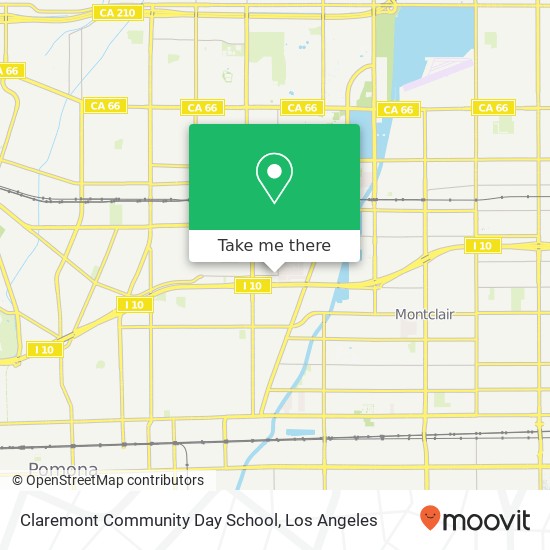 Claremont Community Day School map