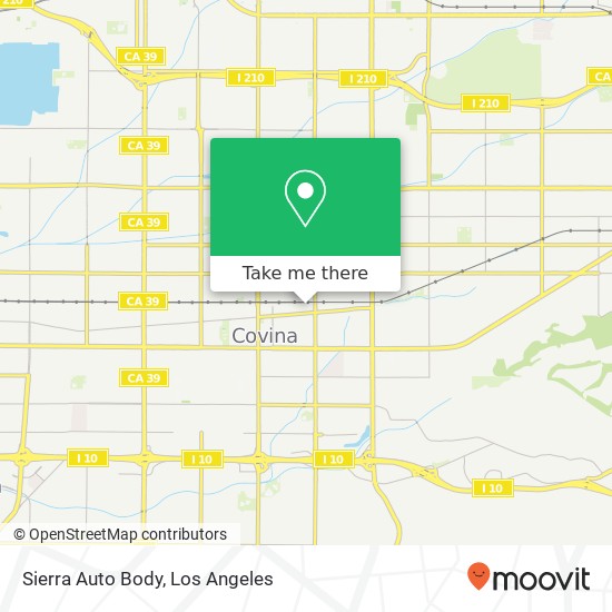 Sierra Auto Body map