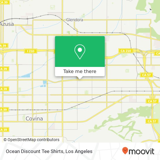 Ocean Discount Tee Shirts map