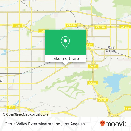 Citrus Valley Exterminators Inc. map