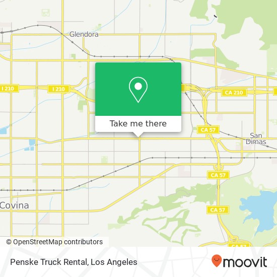 Penske Truck Rental map