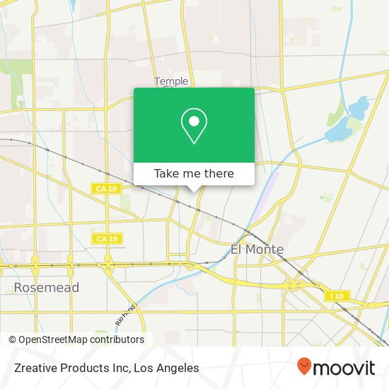 Zreative Products Inc map