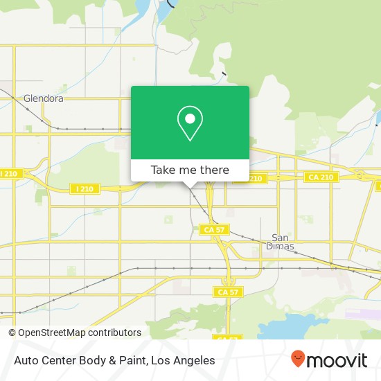 Auto Center Body & Paint map