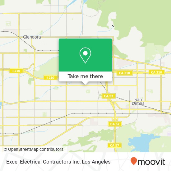 Mapa de Excel Electrical Contractors Inc