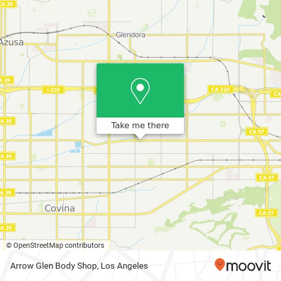 Arrow Glen Body Shop map