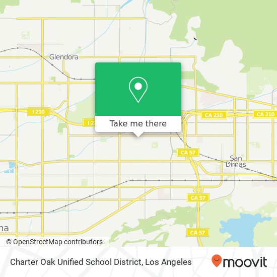 Charter Oak Unified School District map