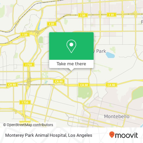 Monterey Park Animal Hospital map