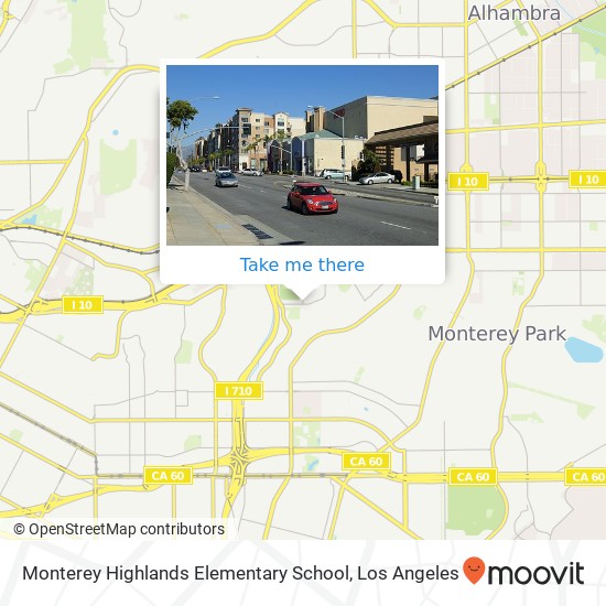Monterey Highlands Elementary School map