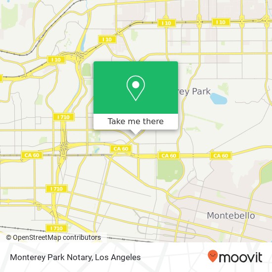 Monterey Park Notary map
