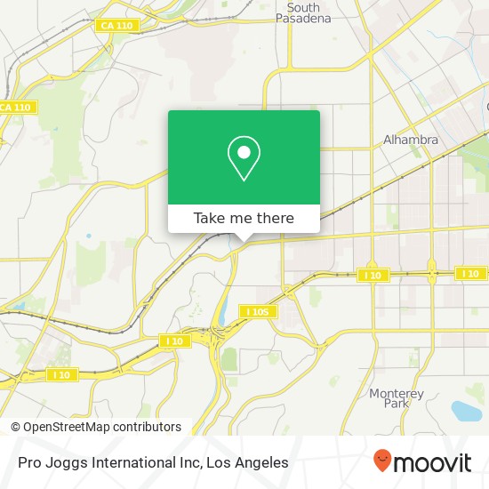 Pro Joggs International Inc map
