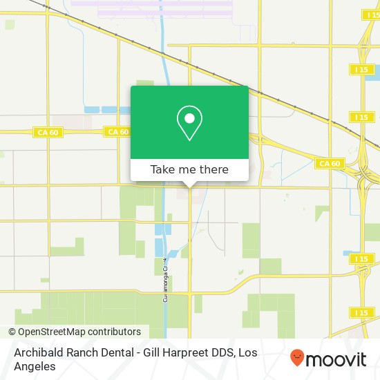 Mapa de Archibald Ranch Dental - Gill Harpreet DDS