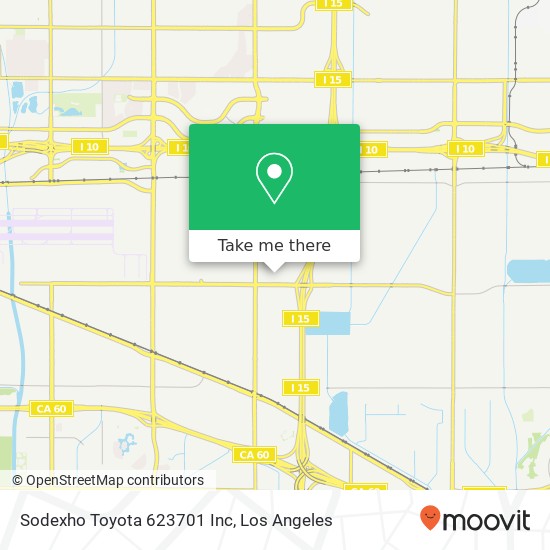 Sodexho Toyota 623701 Inc map