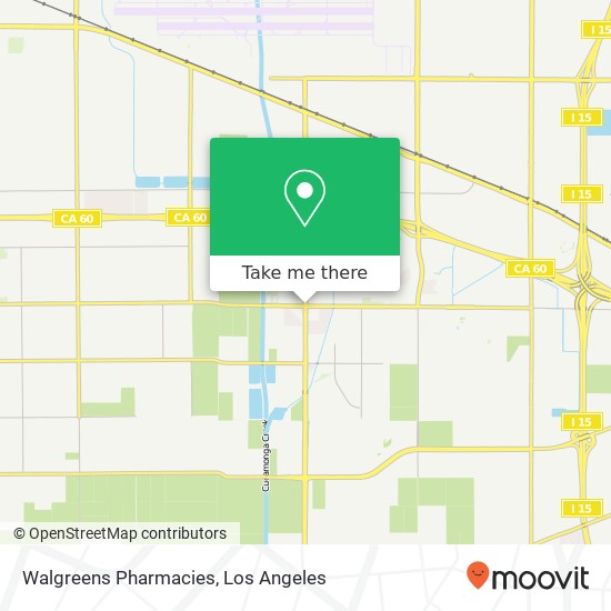 Mapa de Walgreens Pharmacies