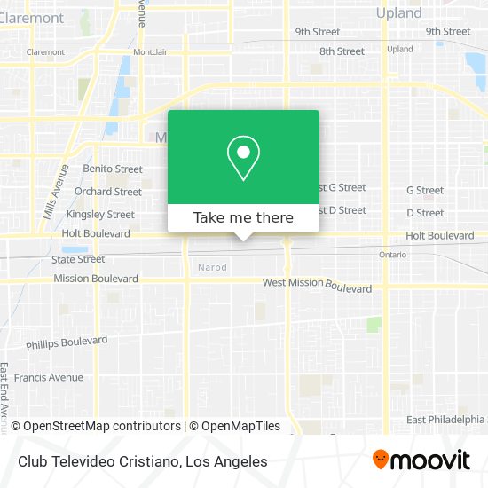 Club Televideo Cristiano map