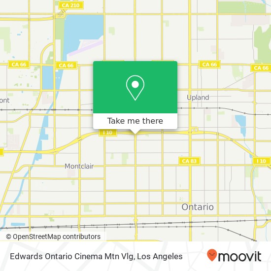 Edwards Ontario Cinema Mtn Vlg map