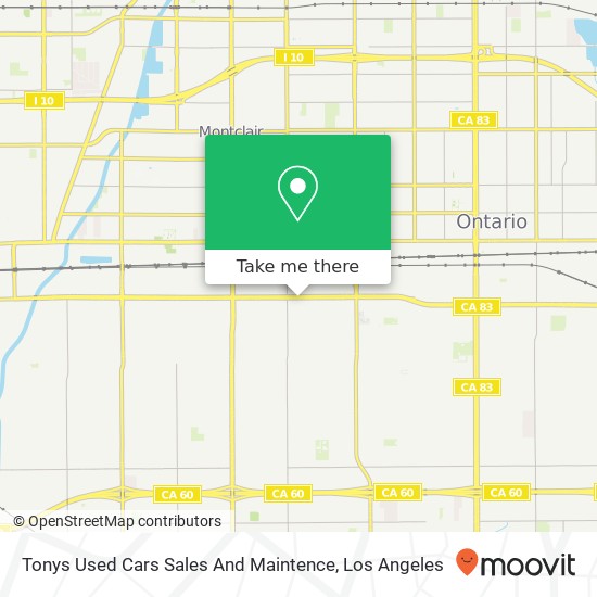 Mapa de Tonys Used Cars Sales And Maintence