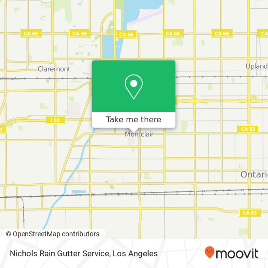 Nichols Rain Gutter Service map