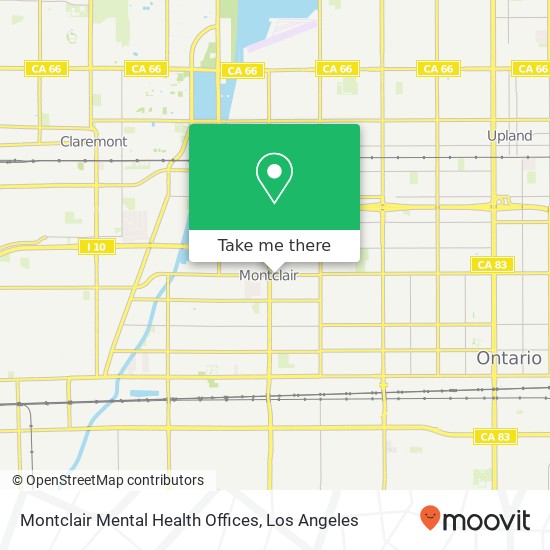 Montclair Mental Health Offices map