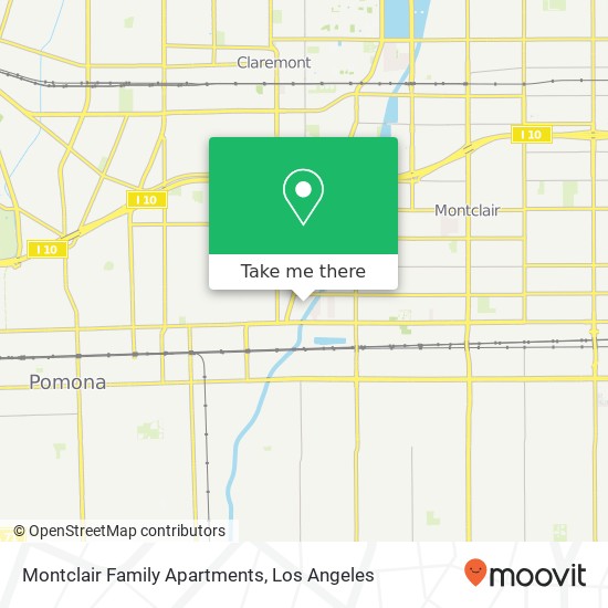 Mapa de Montclair Family Apartments