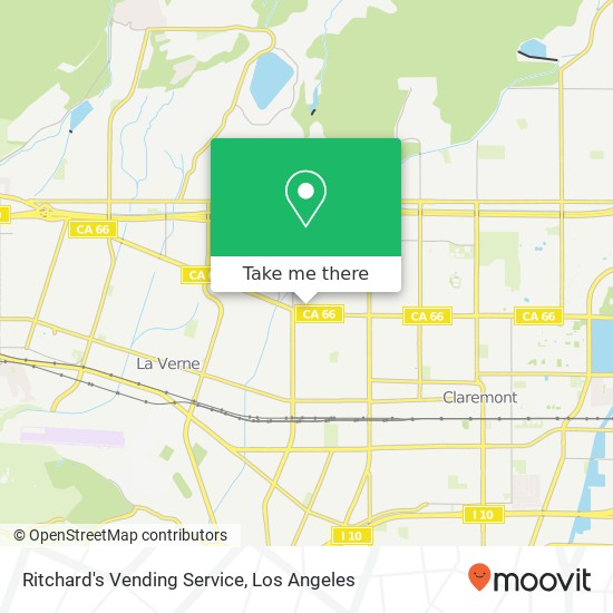 Mapa de Ritchard's Vending Service