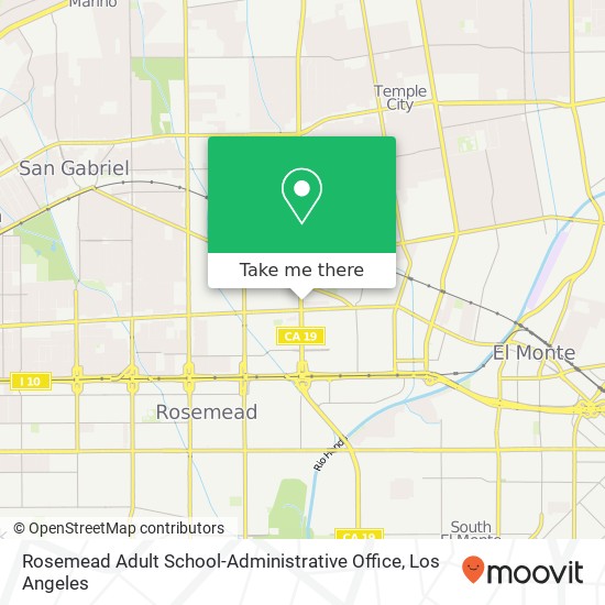 Rosemead Adult School-Administrative Office map