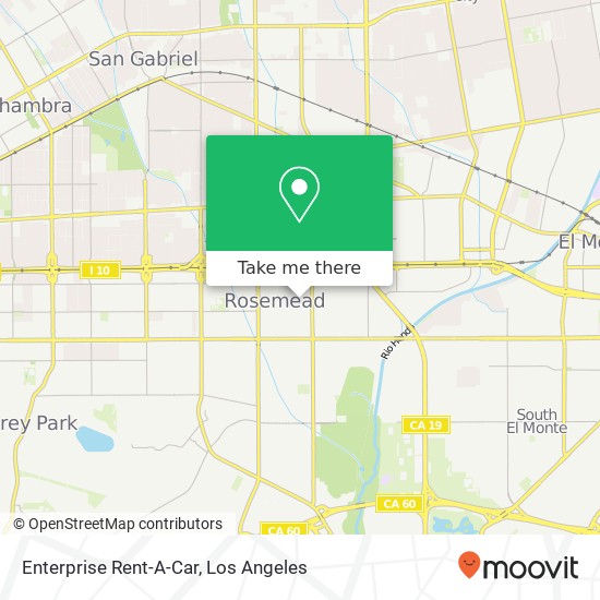 Mapa de Enterprise Rent-A-Car