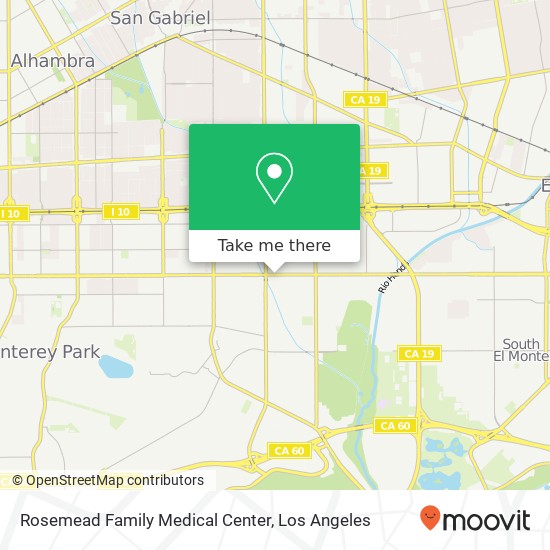 Rosemead Family Medical Center map