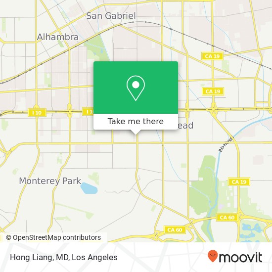 Hong Liang, MD map