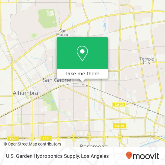 Mapa de U.S. Garden Hydroponics Supply