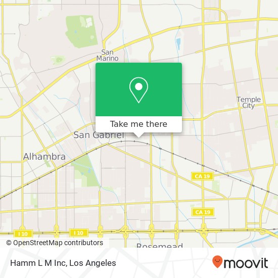 Hamm L M Inc map