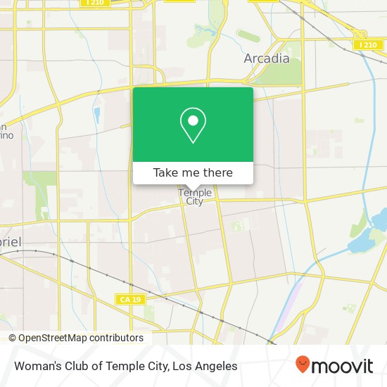 Woman's Club of Temple City map