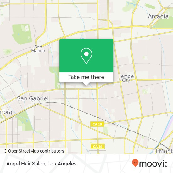 Angel Hair Salon map