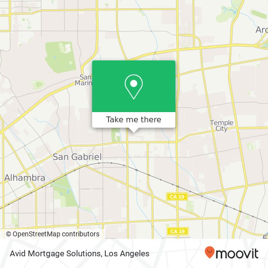 Mapa de Avid Mortgage Solutions