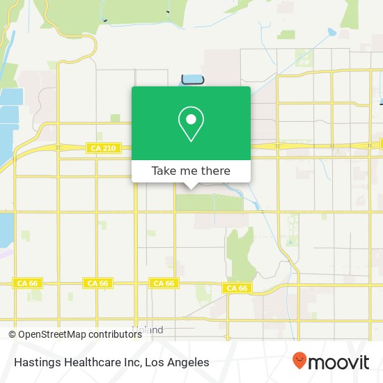 Mapa de Hastings Healthcare Inc