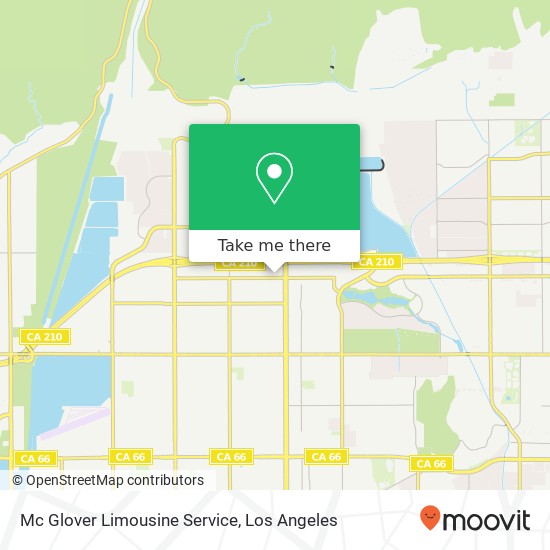 Mc Glover Limousine Service map