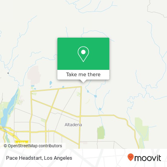Pace Headstart map