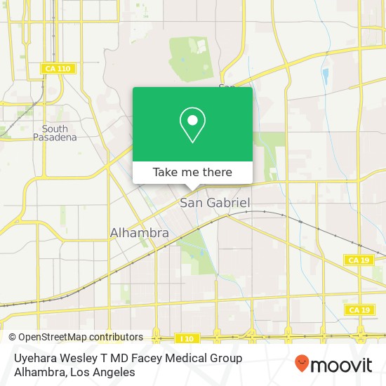 Uyehara Wesley T MD Facey Medical Group Alhambra map