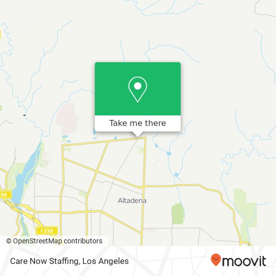 Mapa de Care Now Staffing