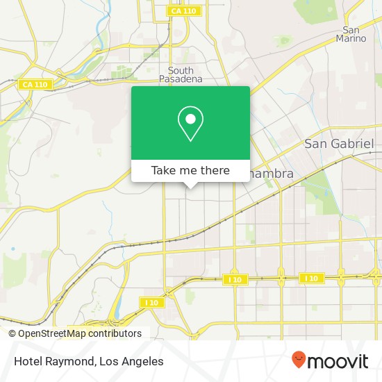 Hotel Raymond map