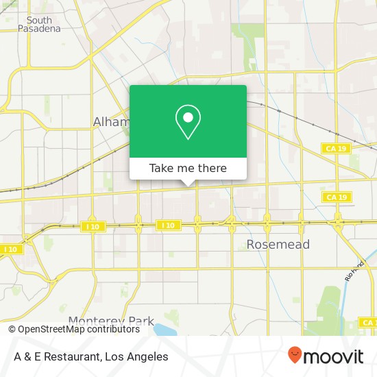 Mapa de A & E Restaurant