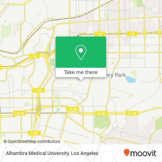 Mapa de Alhambra Medical University