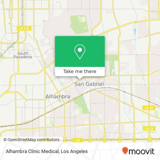 Alhambra Clinic Medical map