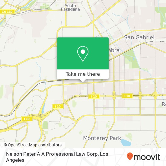 Nelson Peter A A Professional Law Corp map