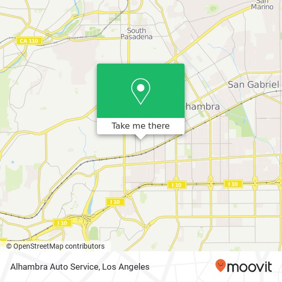 Mapa de Alhambra Auto Service