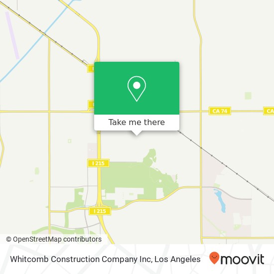 Mapa de Whitcomb Construction Company Inc