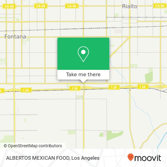 Mapa de ALBERTOS MEXICAN FOOD