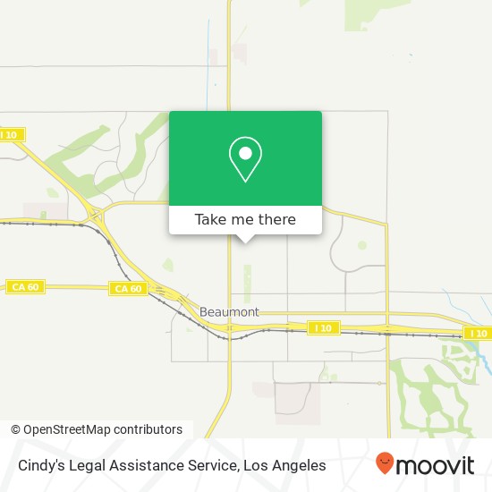 Cindy's Legal Assistance Service map