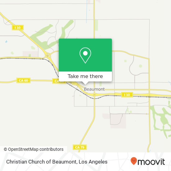 Christian Church of Beaumont map