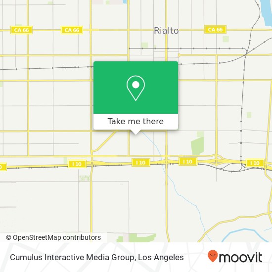 Mapa de Cumulus Interactive Media Group